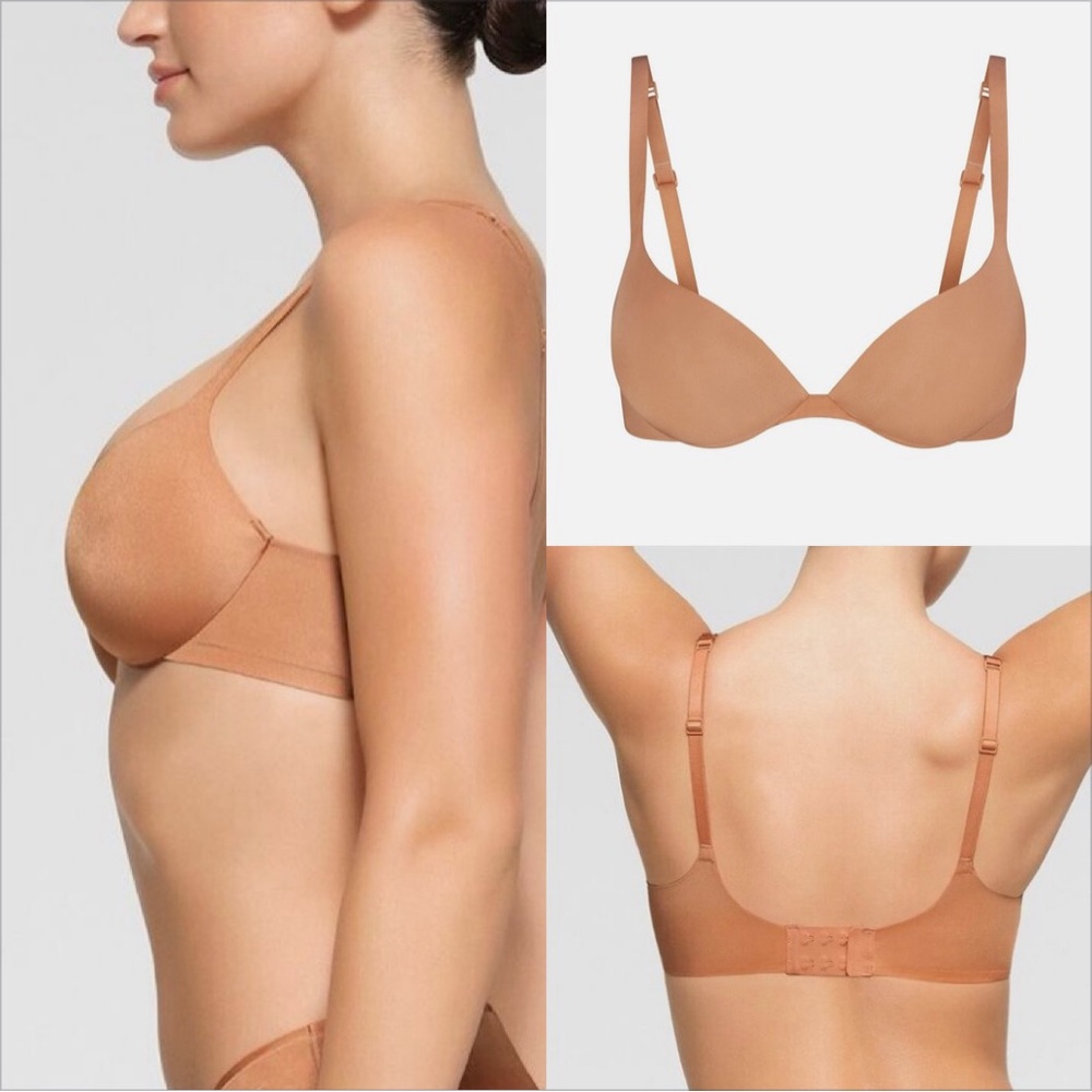 SKIMS Smooth Contour T-Shirt Bra in Tan